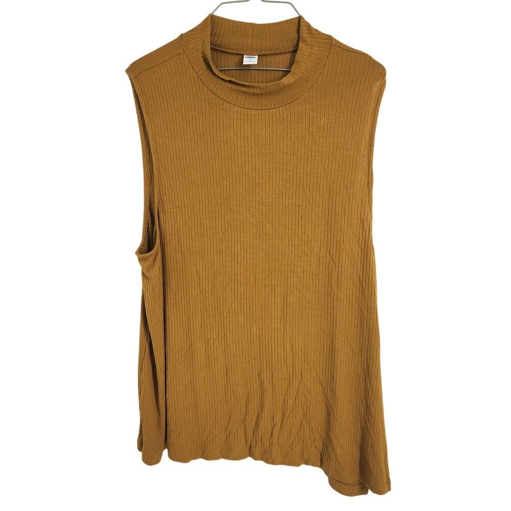 Old Navy Yellow Ribbed Sleeveless Top Womens Size XXL *NWT